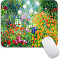 Armanza Square Mouse Pad Flowers Floral,Personalized Premium-Textured Custom Mouse Mat Design,Washable Mousepad Lycra Cloth,Non-Slip Rubber Base Computer Mouse Pads for Wireless Mouse