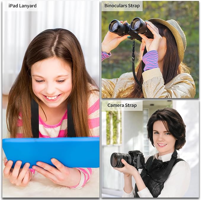FIEIL 3 Pack Nylon iPad Strap, Adjustable Camera Neck Strap, Comfortable - Image 3