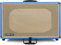 Sound Town Vintage 6U Amp Rack Case, 12.5" Depth with Rubber Feet, Dust Cover, Kickstand, Beau Blue (STVRC-6BL)