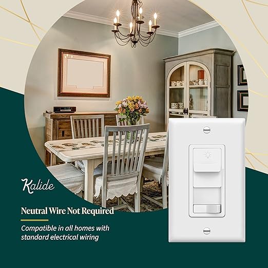 TOPGREENER Paddle Dimmer Switch for 200W Dimmable LED/CFL Lights, 3-Way/Single Pole with LED Slide Dimmer, Neutral Wire Not Required, Wall Plate Included, TGSDS3-W, White, 2 Pack