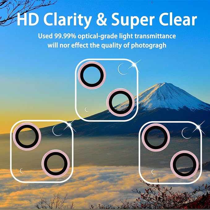 Dengduoduo 3 Pack Tempered Glass Camera Lens Protector - Image 3