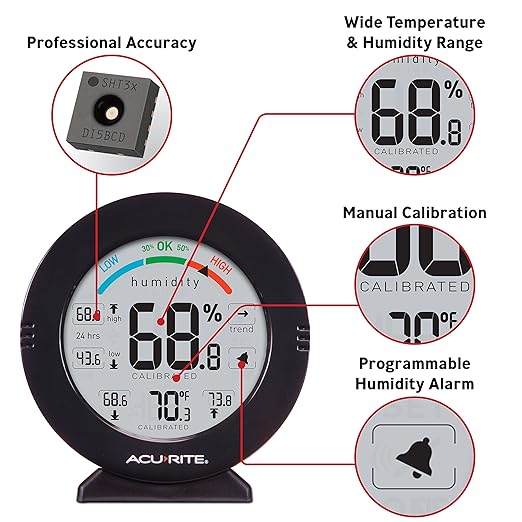 AcuRite 01080M Pro Accuracy Temperature and Humidity Gauge - Image 3