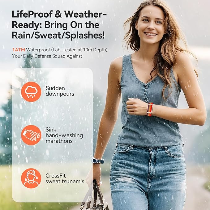 EnergyPort Fitness Tracker,Wearable Health Smart Bracelet Band with Blood Oxygen 170+ Sport Mode 60-Day Battery,Lifetime Membership,Activity Tracking Heart Rate Sleep Monitor for Android iOS,2 Bands