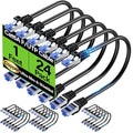 Cat6A Ethernet Cable Shielded 10Gbps 1 ft, Slim Shielded Ethernet Cable Cat 6 by Unknown
