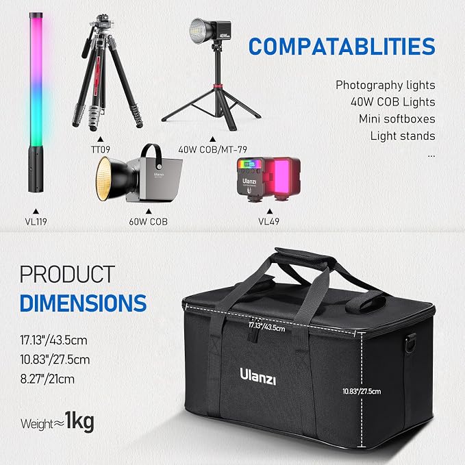 ULANZI Carrying Bag with Movable Foam Padded - Image 2