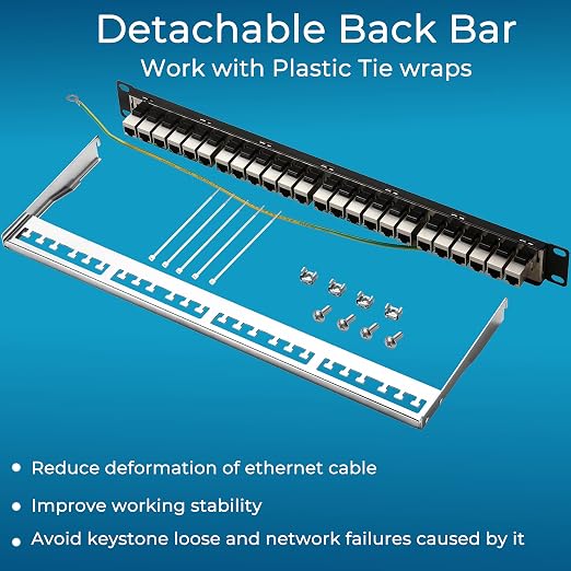 Rapink Patch Panel 24 Port Cat6A - Image 6