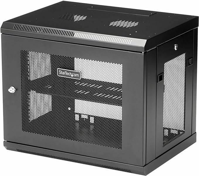 StarTech.com 2-Post 9U Wall Mount Network Cabinet w/ 1U Shelf, Ships Fully by StarTech