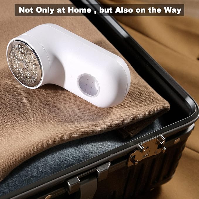 Garstor Fabric Shaver, Electric Lint Remover, 2.0 USB Rechargeable Fabric Defuzzer, Reusable Cordless Sweater Shaver can be Used Anywhere (2.0 Pro, White)