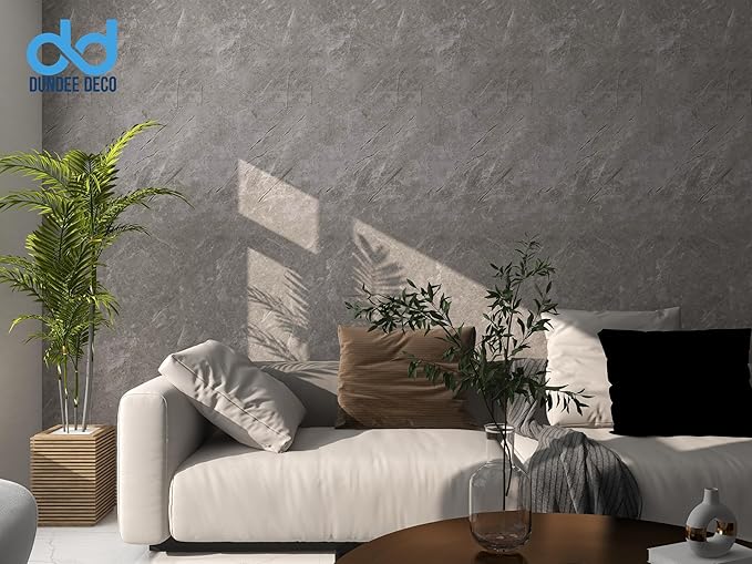 Dundee Deco Faux Marble Wall Panels - Sample - Glossy, Waterproof Indoor Wall Cladding - Tan, Grey Veins - Sample 6" x 6"