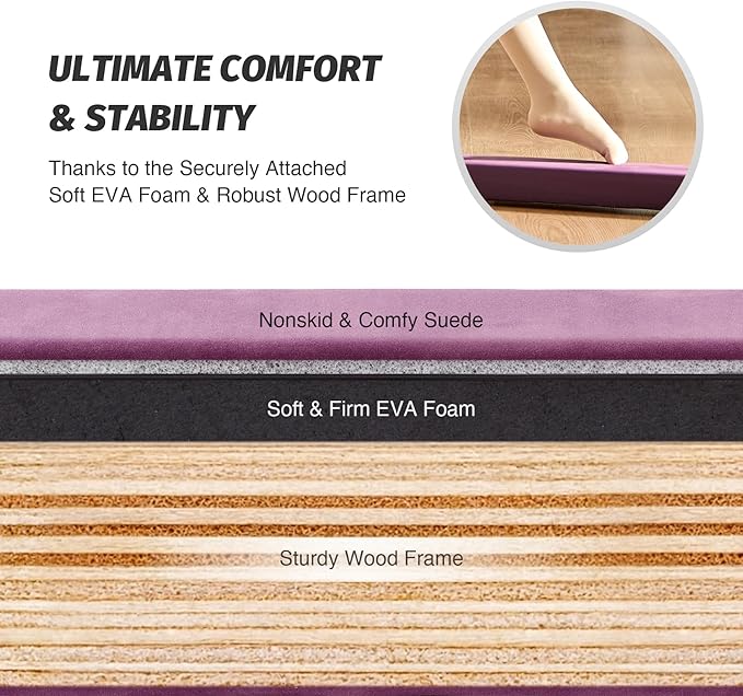 ZELUS 8' Folding Gymnastics Balance Beam, Floor Balance Beam w/Carry Handles Anti-Slip Base for Kids, Beginners & Professional Gymnasts