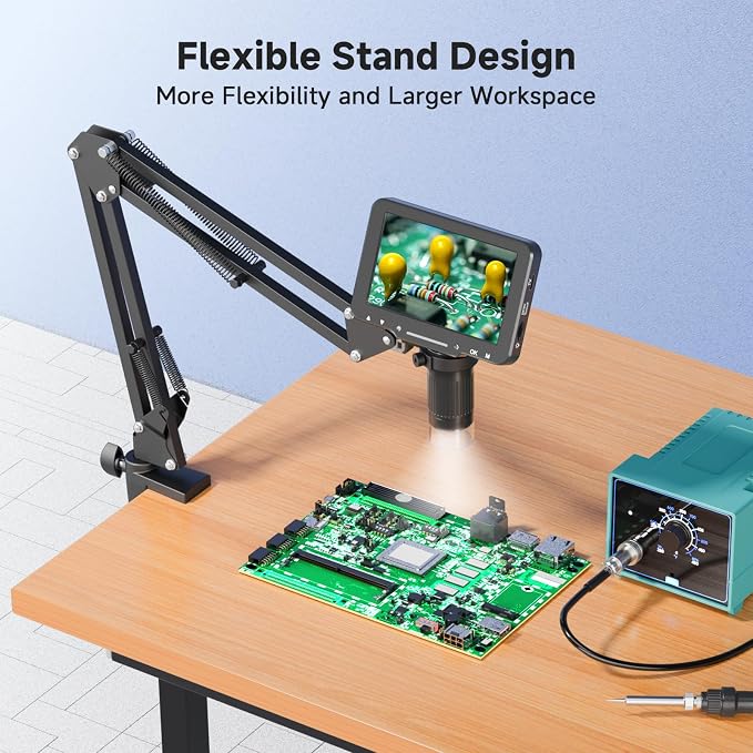 5" LCD Digital Soldering Microscope - Image 2