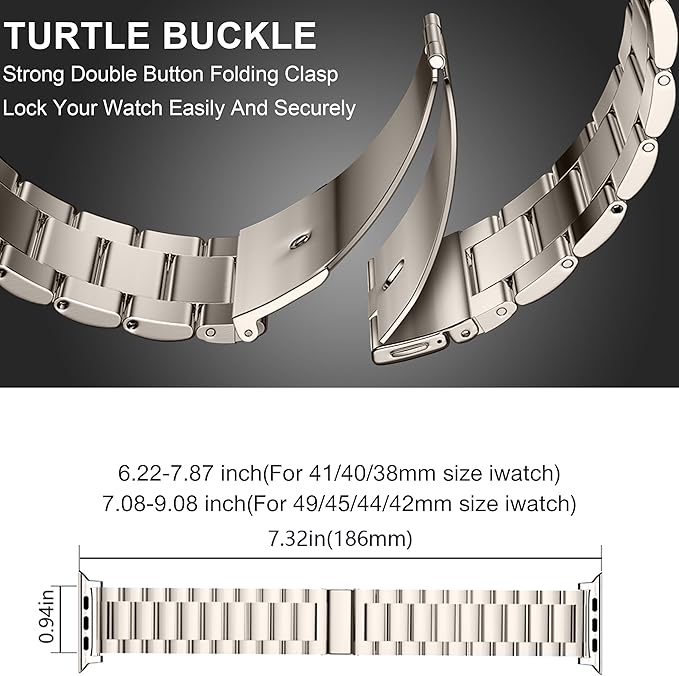 EPULY Compatible with Apple Watch Band 49mm 45mm 44mm 42mm 41mm 40mm 38mm - Image 3