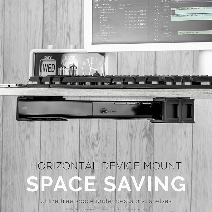Screwless 1.5" Wide Horizontal Cable Box Mount, Streaming Media Devices & More - Image 7