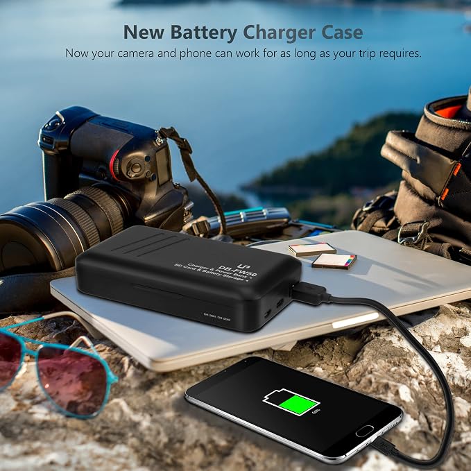 LP-NP-FW50 Battery Pack and Portable Charger, LP 2-Pack Replacement Battery - Image 8