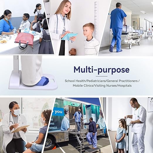 Tetuga Height Measurement Medical Portable Stadiometer Height Rod 8-82 inch/20-210 cm/Unit with cm & inch, Accurate Scale Height Measuring Tool for Office Home Wall Adults Kids