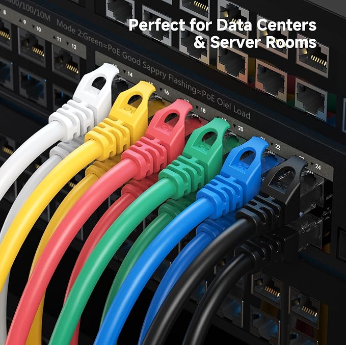 Cable Matters 1Gbps 8-Pack Snagless Cat 5e Ethernet Cable - 7ft - Image 8