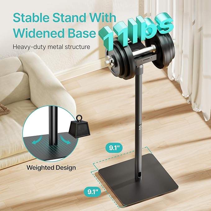 Pegzone Height-Adjustable Speaker Stands Pair,11LBS Capacity,Height Adjustable from 33.4" to 44.0",Surround Sound Speaker Stands,Cable Management,Black,1 Pair