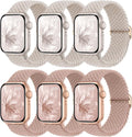 6 Pack Braided Stretchy Bands Compatible by KnossenWatchBand