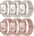 6 Pack Braided Stretchy Bands Compatible by KnossenWatchBand