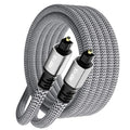 Optical Audio Cable 50 FT, Digital Audio Cable, Toslink Fiber Optic Cord by Kxable