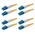 SpeedyFiberTX – 4-Pack 0.20 Meter LC to LC Fiber Patch Cable, Corning SMF-28 by SpeedyFiberTX