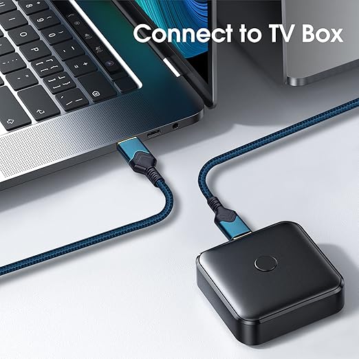 ROFICORD USB 3.0 Male to Male Cable, USB A to USB A High Speed Data Cord Compatible with Hard Disk Drive/Laptop Cooler/Set-top Box/DVD Player/TV/Camera and More (5 FT, Red)
