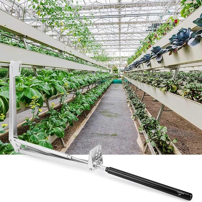 A ANLEOLIFE Automatic Roof Vent Opener Greenhouse Accessories Solar Window Louvre Thread Opener, Up to 15lbs (Centre Shalf Opener)