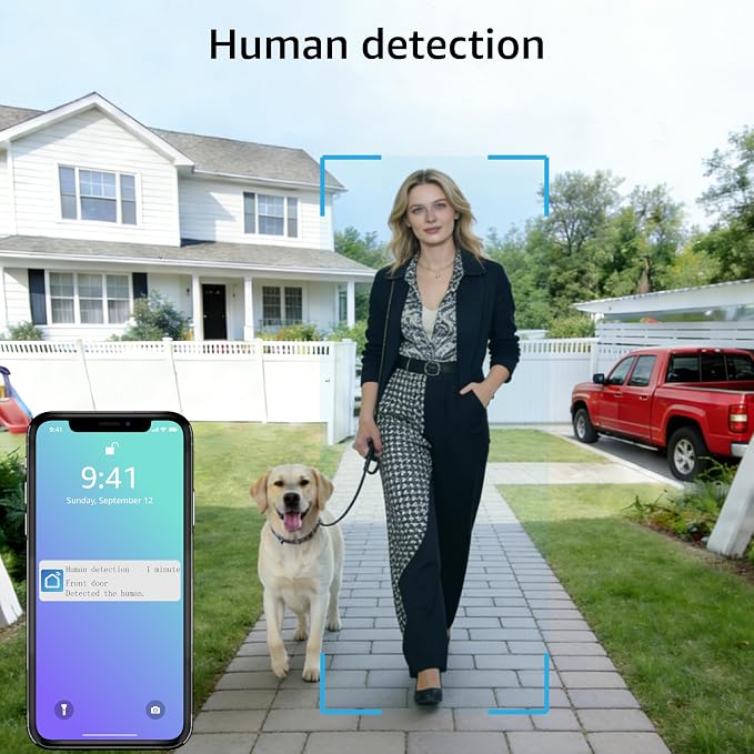 House Video Intercom System for 2 Families, 1080P Wired Video Doorbell - Image 7