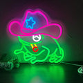 Frog Cowboy Neon Signs, Frog Cowboy Lamp Led Signs Lights Neon Signs by Manimo