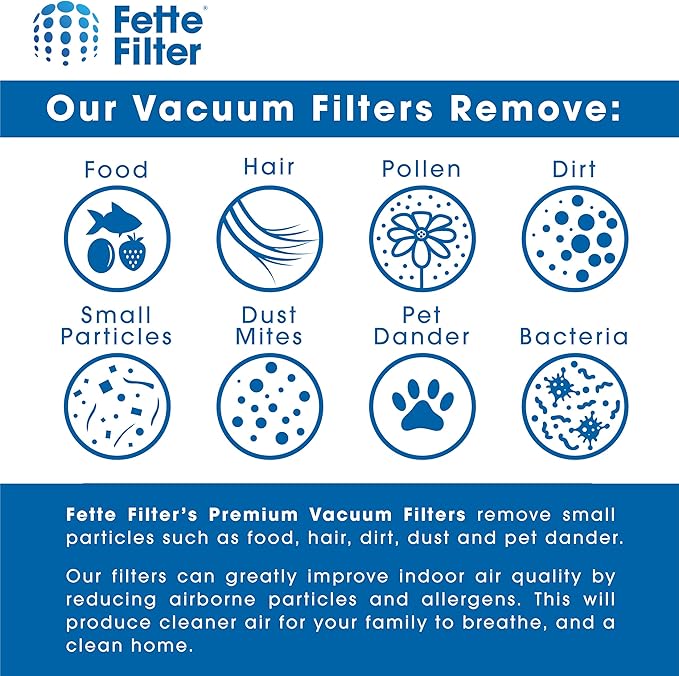 Fette Filter -1610335 Vacuum Filter Compatible with Bissell Multi Reach Cordless Vacuum Model # 1985 1985T 2151A 21512 21513 2151C 2151V Compare to Part # 1610335 (2QTY)