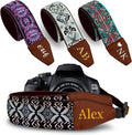Art Tribute Custom Camera Strap Golden Embroidey by ArtTribute