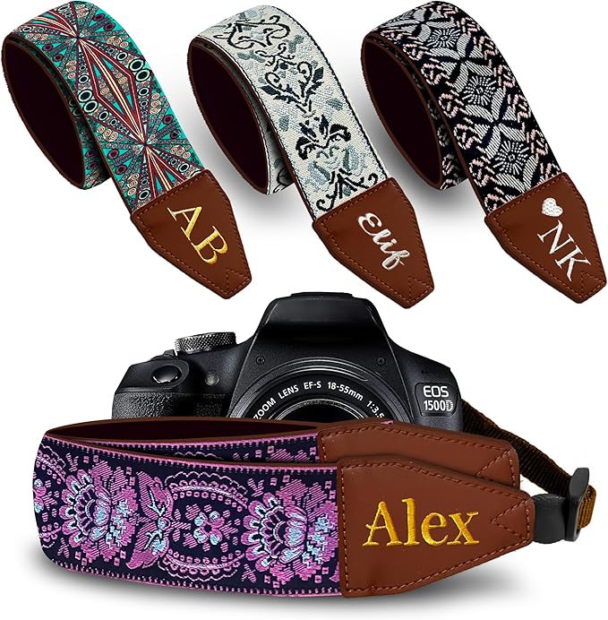 Art Tribute Custom Camera Strap Retro Pink by ArtTribute