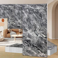 Wall Panels Peel and Stick，PVC Imitation Artificial Marble Tiles Sticker，10 pcs 23.6" L x 11.8" W，Heat-Resistant Backsplash Tile，Ideal for Kitchen Bathrooms Living Rooms Bedrooms. (Ionian ash, 40pcs)