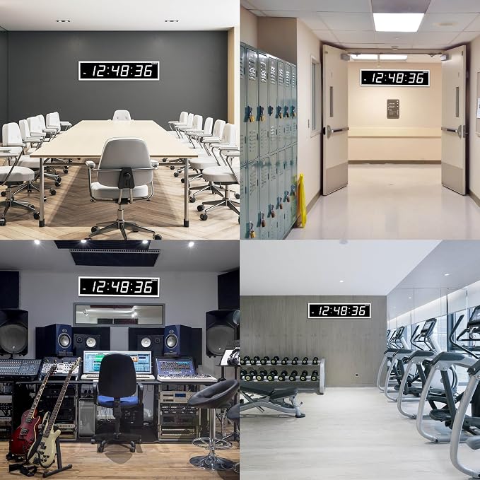 Ivation Huge Oversized 48" Large Digital LED Clock | Big Digital Clock - Image 7