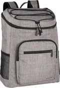 Amazon Basics Reusable Insulated Soft Cooler Backpack, 30 Can Capacity, Gray