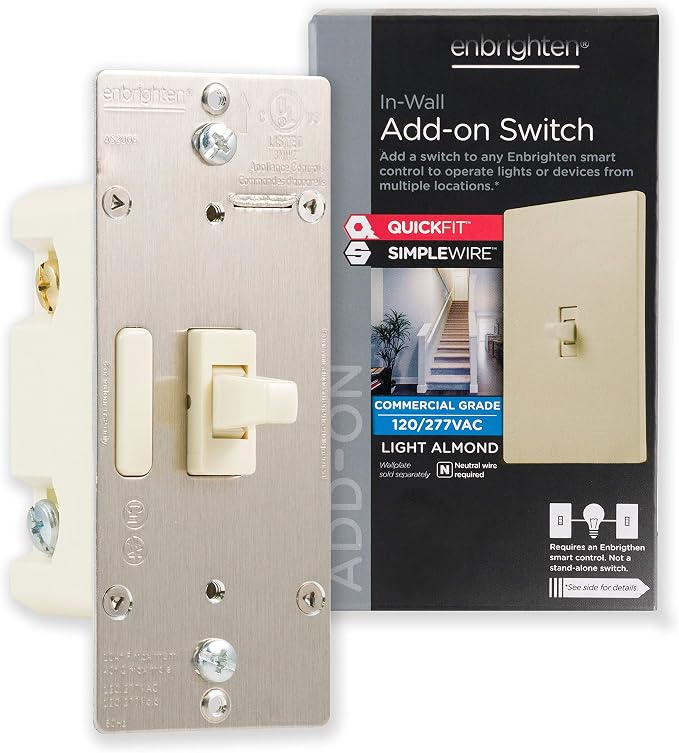 Enbrighten Add QuickFit and SimpleWire, Z-Wave/Zigbee Smart Controls, Compatible by Enbrighten