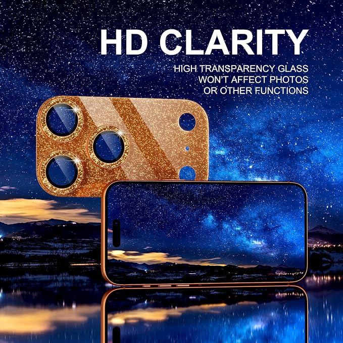 Choiche Compatible for iPhone 17 Pro Max Camera Lens Protector, Bling Camera - Image 6