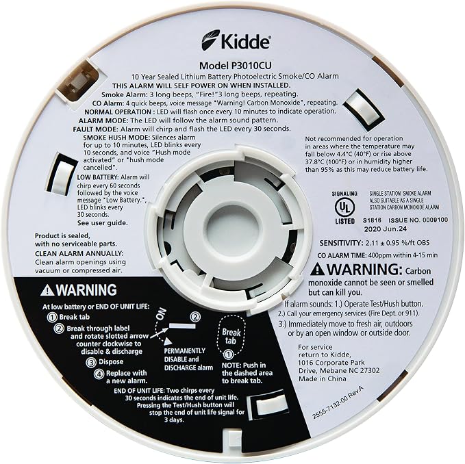 Kidde Smoke & Carbon Monoxide Detector, 10-Year Battery, Voice Alerts - Image 5