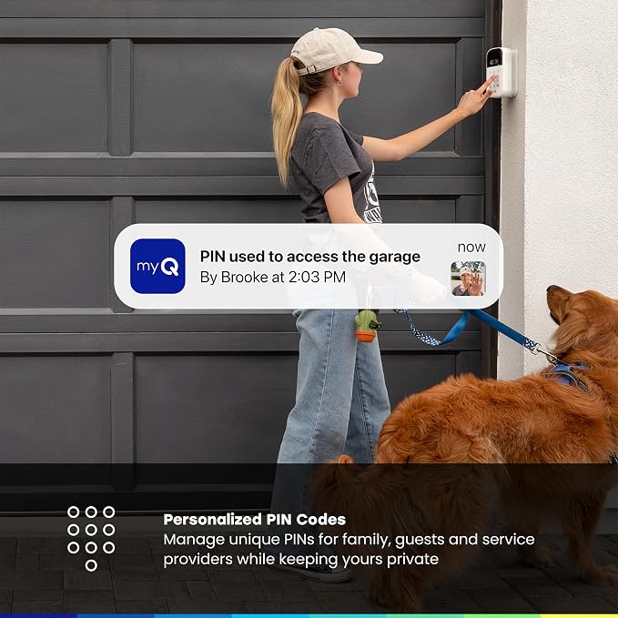 myQ Secure View™ 3-in-1 Smart Lock Deadbolt + Garage Door Video Keypad + Power - Image 9