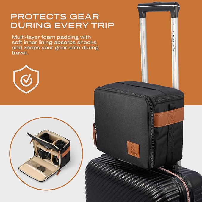 C Coiro Camera Bag for Digital DSLR SLR, Protection, Waterproof Mirrorless - Image 7