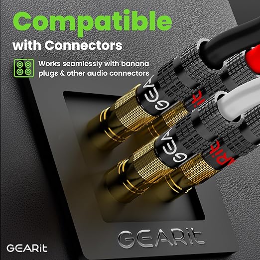 GEARit Outdoor Speaker Wire CL3 Rated, 12 Gauge Speaker Wire, Speaker Cable 250 ft for Outdoor Speakers, Patio, Garden, Backyard Audio, Direct Burial in Ground/in Wall, OFC (Black, 4-Conductors)