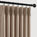 Memory Trained Pinch Pleated Curtains 96 Inches Long, Viral Linen Pinch Pleat by ANRODUO