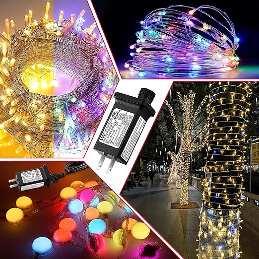4.5V 1A LED Controller Model JT-EL/FC045V1000-C Class 2 Power Supply Replacement with 8 Lighting Modes and Memory for Christmas Light, LED String Light