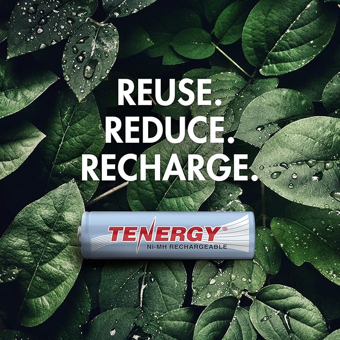 Tenergy TN477U 8-Bay Fast Charger for NiMH/NiCD AA AAA Rechargeable Batteries with 8pcs 1000mah AAA Rechargeable Batteries
