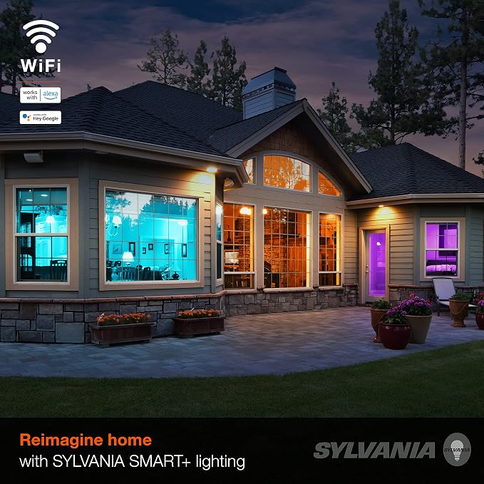 Sylvania WiFi LED Smart Light Bulb, 65W Equivalent Full Color and Tunable White - Image 5
