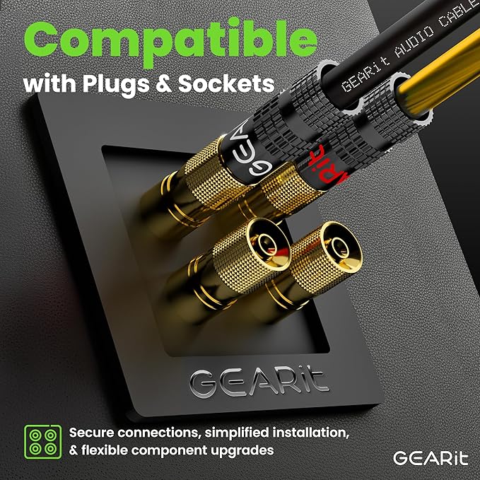 GEARit Pro Series 16AWG Speaker Wire, 16 Gauge Speaker Wire Cable (100 Feet / 30 Meters) Great Use for Home Theater Speakers and Car Speakers, Transparent Black/Yellow