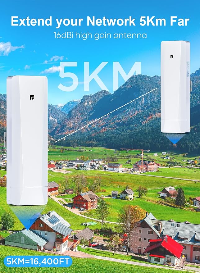 Wireless Bridge, Pre-Configured 3 Pack Long Range WiFi Bridge - Image 4