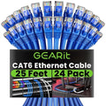 GEARit Cat 6 Ethernet Patch Cable 25 ft Blue, High Speed 24AWG 10Gbps RJ45 by GEARit
