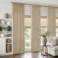 120 Inch Extra Long Oatmeal Curtains by Twodrapes