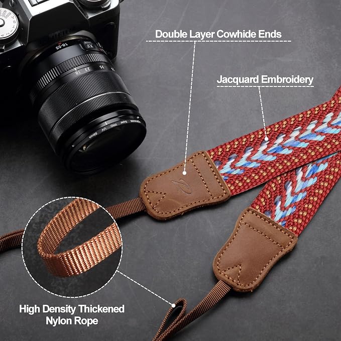 Padwa Lifestyle Speed Red Camera Strap - Image 4